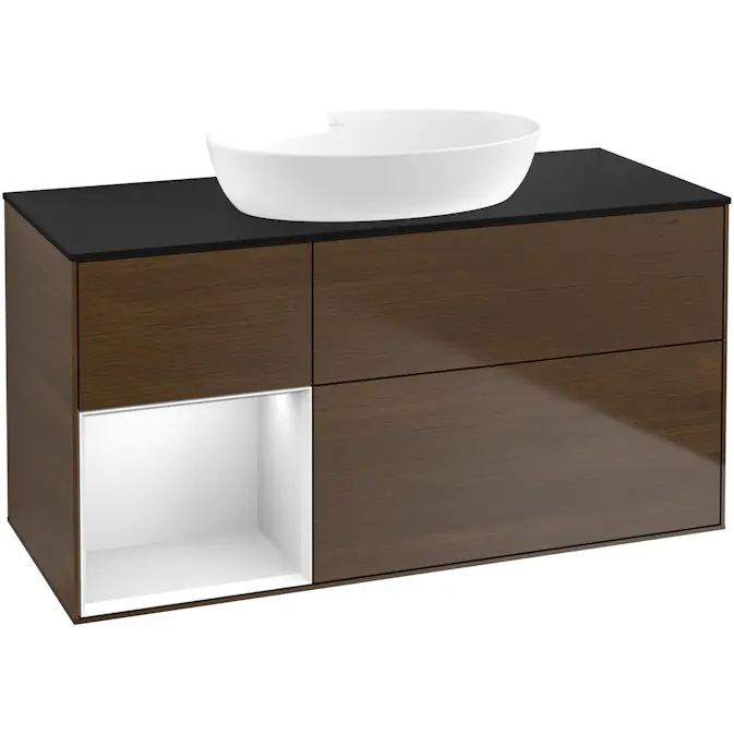 Tvättställsskåp Villeroy & Boch Finion med 3 Lådor Hylla och Bänkskiva för Fristående Tvättställ från Artis & Collaro