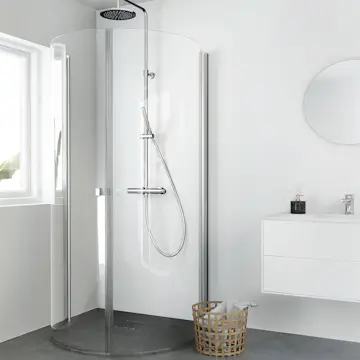 Dusjhjørne Hafa Igloo Pro U 80x95 Klarglass