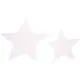 Pappfigur Creativ Company Stjerner Hvit Str 7,3+10 cm 240 g 40 St/1 Pk