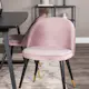 Spisegruppe Venture Home Ina med 4 Valentina Stoler Fløyel