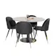 Spisegruppe Venture Home Razzia med 4 Velvet Stoler Skinn