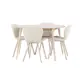 Spisegruppe Venture Home Flora Ø120 cm med 4st Lilja Spisestoler