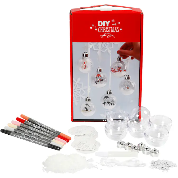 Materiellsett Creativ Company Kuler med Innvendig Dekorasjon 1 Sett