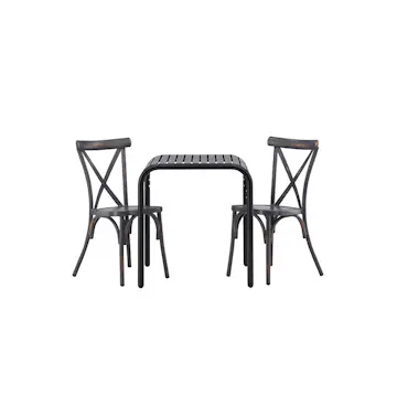 Cafégruppe Venture Home Borneo Bord med 2 Tablas Stoler