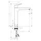 Servantbatteri Hansgrohe Focus 230