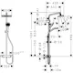 Takdusjsett Hansgrohe MySelect E 240
