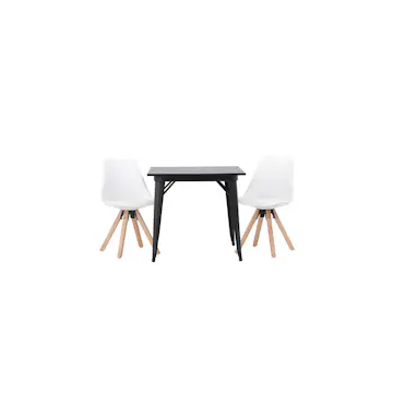 Spisegruppe Venture Home Tempe med 2 stk Zeno Stoler