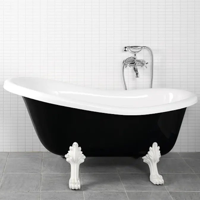 Badekar Westerbergs Victoria Sort/Hvit