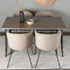 Spisegruppe Venture Home Tempe 140 cm med 4 Berit Stoler