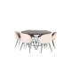 Spisegruppe furniture/fashion Copenhagen Ø140 cm med 6 Velvet Stoler