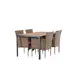 Spisegruppe Venture Home Break Bord med 4 Malina Stoler