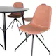 Spisegruppe Venture Home Dipp Ø115 cm med 6 Polar Snurr Stoler