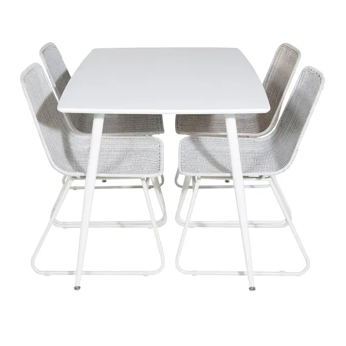 Spisegruppe Venture Home Pobbie med 4 Cornelia Stoler Polyester