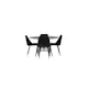 Spisegruppe Venture Home Kaseidon Ø100 cm med 4 stk Night Stoler