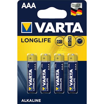 Batterier Varta Longlife AAA 4-pk
