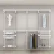 Innredningsløsning Elfa Garderobe Nr 18 Hvit B: 2496 mm
