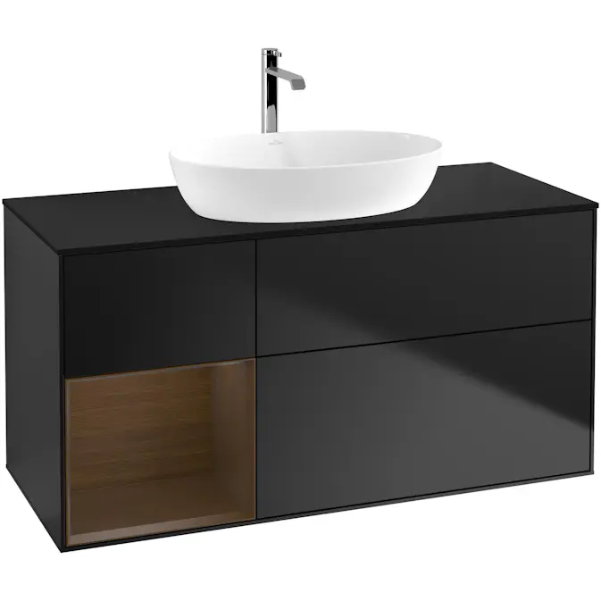 Tvättställsskåp Villeroy & Boch Finion med 3 Lådor Hylla och Bänkskiva för Fristående Tvättställ från Artis & Collaro