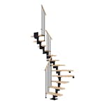 Plassbesparende Trapp Dolle Dublin Bøk 1/2-Sving Classic III