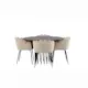 Spisegruppe furniture/fashion Stone med 4 Limhamn Stoler Rundt