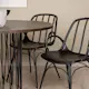 Spisegruppe furniture/fashion Stone round Ø 120 cm med 4 Dyrön Stoler