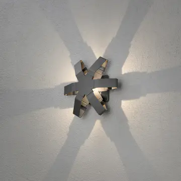 Vegglampe Gnosjö Konstsmide Pescara Stjerne LED 3W