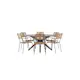 Hagegruppe Venture Home Rosario med 6 Lindos Lenestoler