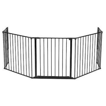 Barnegrind Kaminexperten 5 seksjoner Sort