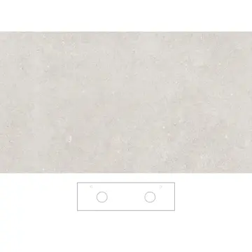 Bänkskiva Svedbergs Beric för Dubbla Tvättställ