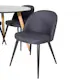 Spisegruppe Venture Home Plaza Ø100 cmmed 4st Velvet Spisestoler