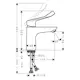 Servantbatteri Hansgrohe Focus 100 CoolStart Care