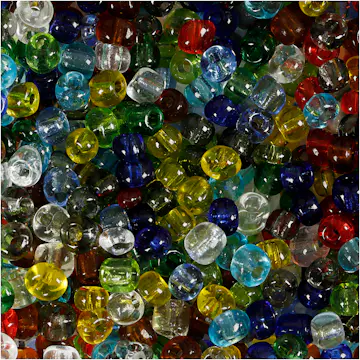 Rocaillesperler Creativ Company Blanke Transparente D4 mm Str 6/0 Hullstr 0,9-1,2 mm 1000 g/1 Pk