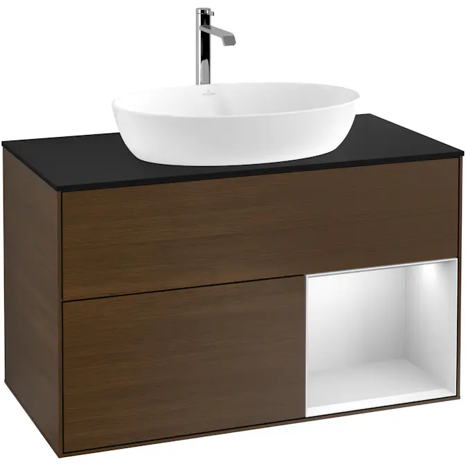 Tvättställsskåp Villeroy & Boch Finion med 2 Lådor Hylla och Bänkskiva för Fristående Tvättställ från Artis & Collaro