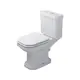 Toalett Duravit 1930 med S-lås med Toalettsete