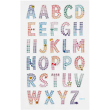 Klistremerker Creativ Company Diamond Alfabetet