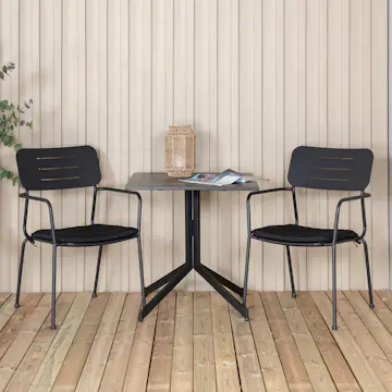 Cafégruppe Venture Home Wella med 2 Nemo Spisestoler
