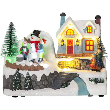 Juleby Star Trading Winterville Hus Snømann