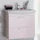 Tvättställsskåp Hafa Life med Tvättställ Ljusrosa Matt