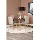Spisegruppe Venture Home Plaza Ø100 cm med 4st Windu Spisestoler