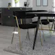 Spisegruppe Venture Home Gold med 6 Arrow Stoler