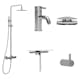 Blandarpaket Scandtap Steel Pleasure 2 med Accessoarer