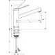 Kjøkkenbatteri Hansgrohe Zesis M33 160 1jet