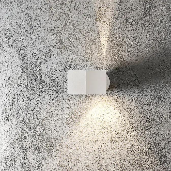 Vegglampe Gnosjö Konstsmide Modena Kvadrat G9