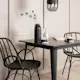Spisegruppe Venture Home Tempe 80 cm med 2 Dyrön Stoler
