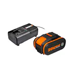 Batteri Worx 20V 4.0Ah med Lader