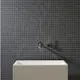 Mosaik Ceramiche Keope Back Antracitgrå 3x3 cm