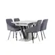 Spisegruppe Venture Home Disa med 4st Rosie Spisestoler