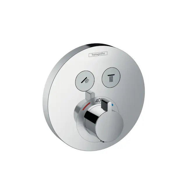 Dusjbatteri Hansgrohe ShowerSelect S 2-utløp Knopp