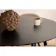 Spisegruppe Venture Home Dipp Ø115 cm med 4 Velvet Stitches Stoler