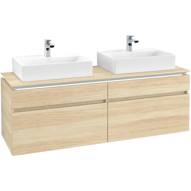 Tvättställsskåp Villeroy & Boch Legato 1600 med 4 Lådor för Två Tvättställ från Memento