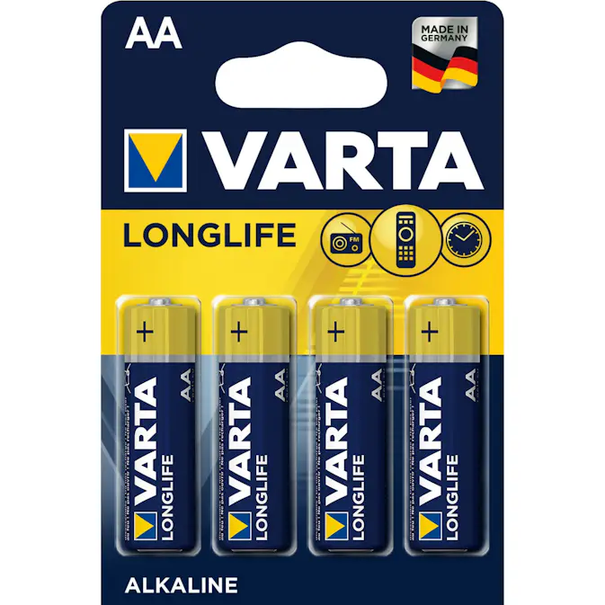 Batterier Varta Longlife AA 4-pk